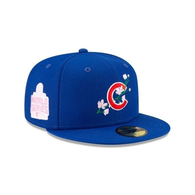 Sapca New Era Chicago Cubs MLB Side Patch Bloom 59FIFTY Fitted - Albastri